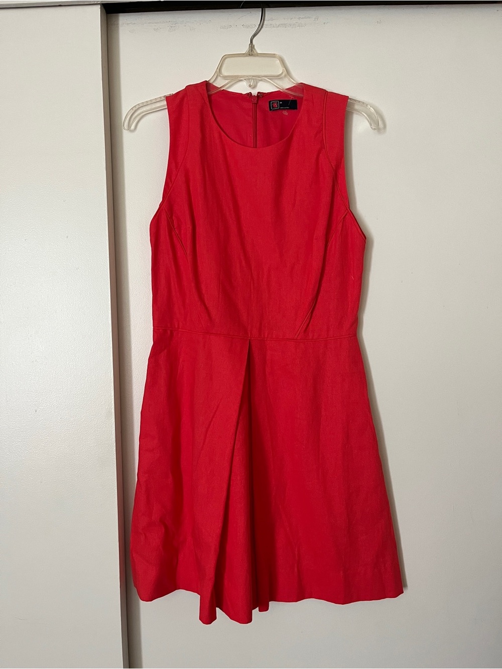 Sleeveless Red Fit & Flare Dress